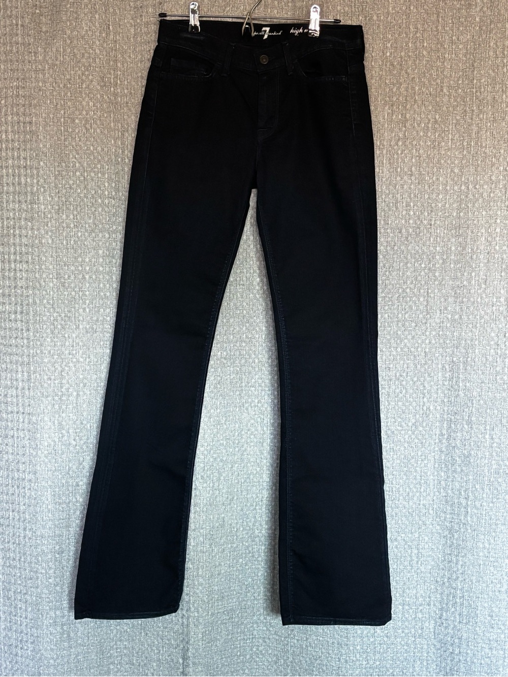 7 For All Mankind Black Bootcut Jeans